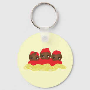 Spaghetti & Meatballs Keychain