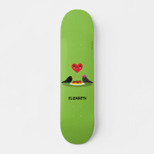 Spaghetti Meatballs Romantic Date   Add Your Name Skateboard