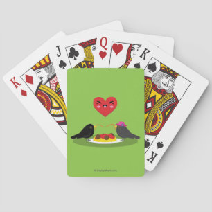 Spaghetti Meatballs Romantic Date Playing Cards
