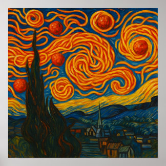 Spaghetti Night - Square Poster