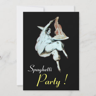 SPAGHETTI PARTY,ITALIAN KITCHEN red dinner, brunch Invitation