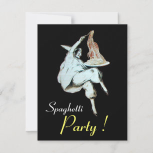 SPAGHETTI PARTY,ITALIAN KITCHEN red dinner, brunch Invitation