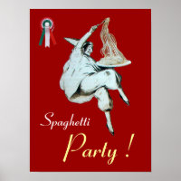 SPAGHETTI PARTY, ITALIAN KITCHEN ,red green white