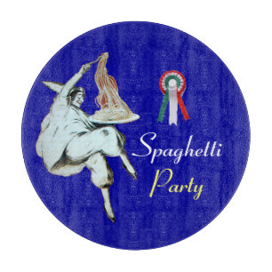 SPAGHETTI PARTY ITALIAN KITCHEN, RESTAURANT,Blue Cutting Board