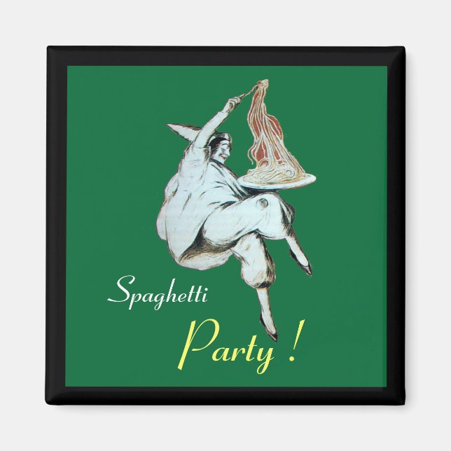 SPAGHETTI PARTY ITALIAN KITCHEN, RESTAURANT Green Magnet (Front)