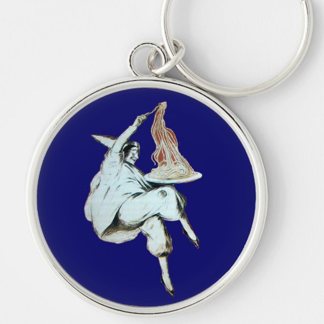 SPAGHETTI PARTY ITALIAN KITCHEN, RESTAURANT red Keychain (Front)