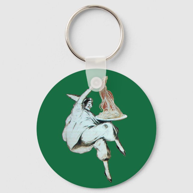 SPAGHETTI PARTY ITALIAN KITCHEN, RESTAURANT red Keychain (Front)