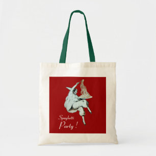 SPAGHETTI PARTY, ITALIAN KITCHEN,RESTAURANT TOTE BAG