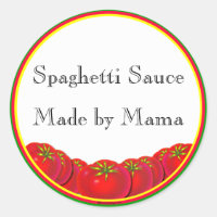 Spaghetti Sauce Customizable Canning Label Sticker