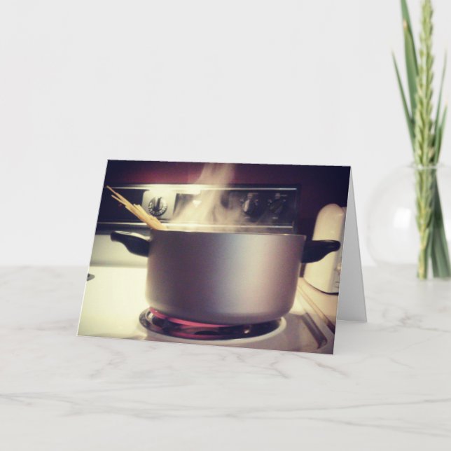 "Spaghetti Time" Birthday Card (Front)