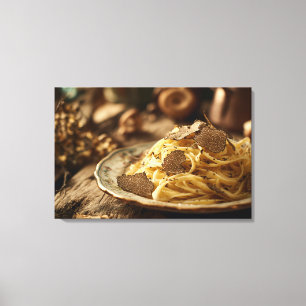 Spaghetti with Truffle Butter Canvas Print
