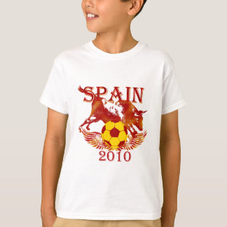 Spain 2010 girls and boys soccer futbol T shirt