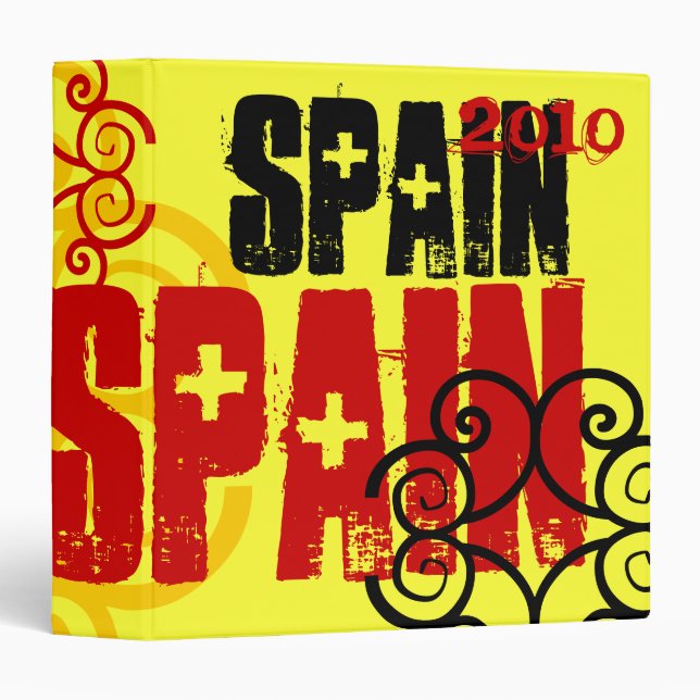 Spain 2010 World Cup Winners Binder (Front/Spine)
