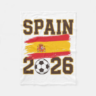 Spain 2026 Soccer Design Fleece Blanket