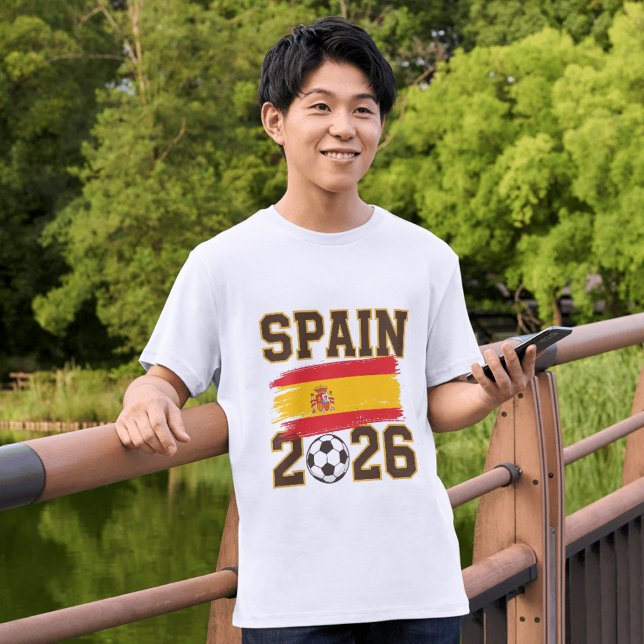 Spain 2026 Soccer Design T-Shirt (Creator Uploaded)
