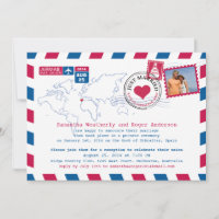 Spain Air Mail Post Wedding Reception