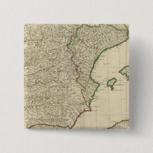 Spain and Portugal 2 Inch Square Button