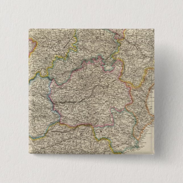 Spain and Portugal 3 2 Inch Square Button (Front)