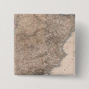 Spain and Portugal 7 2 Inch Square Button