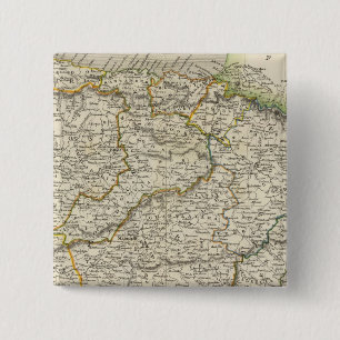 Spain and Portugal 9 2 Inch Square Button