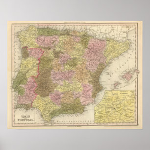 Spain And Portugal Poster