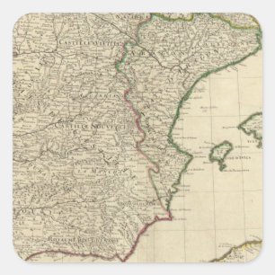 Spain and Portugal Square Sticker
