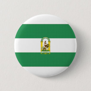 Spain Andalucia Flag 2 Inch Round Button