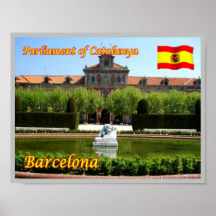 Spain - Barcelona - Parliament of Catalunya - Poster