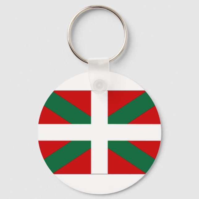 Spain Basque Flag Keychain (Front)