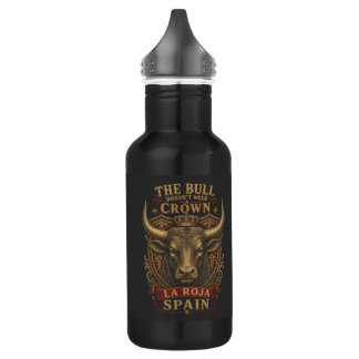 Spain Bull La Roja Vintage Football Fan 532 Ml Water Bottle