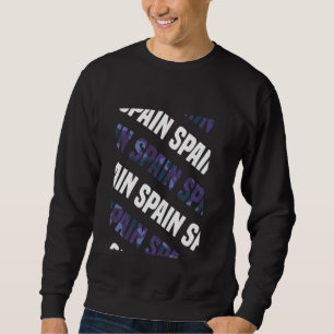 Spain Camo Pattern Purple Camouflage Sweatshirt