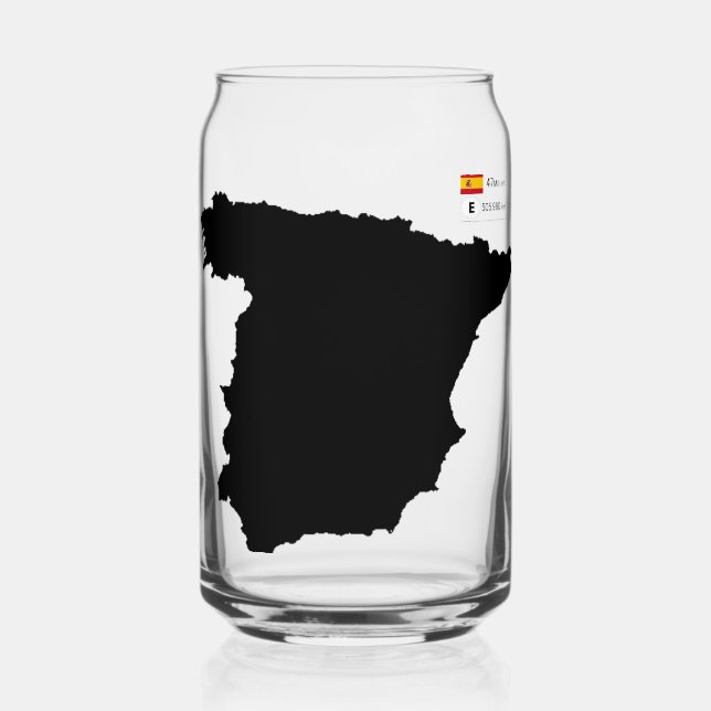 Spain Can Glass (Front)
