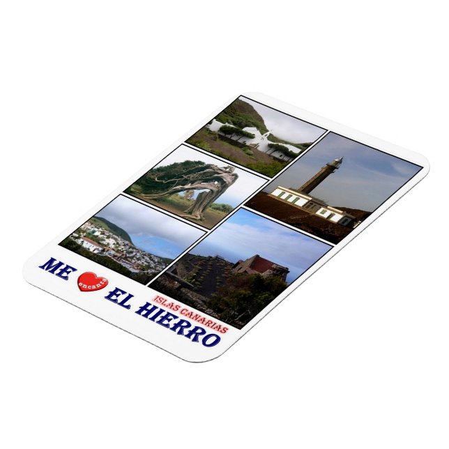 Spain - Canary Islands - El Hierro - I Love - Magn Magnet (Left Side)