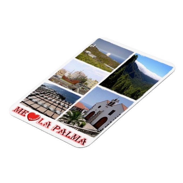 Spain - Canary Islands - La Palma - I Love - Magne Magnet (Left Side)
