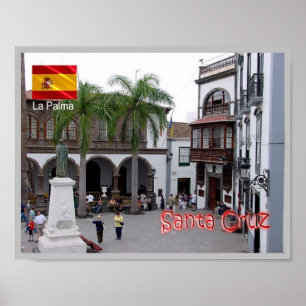 Spain - Canary Islands - La Palma - Santa Cruz - Poster