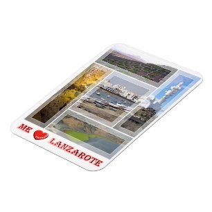 Spain - Canary Islands - Lanzarote - I Love - Magn Magnet