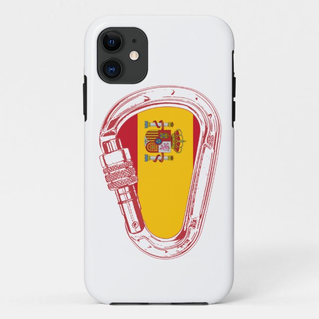 Spain Carabiner Flag Case-Mate iPhone Case (Back)