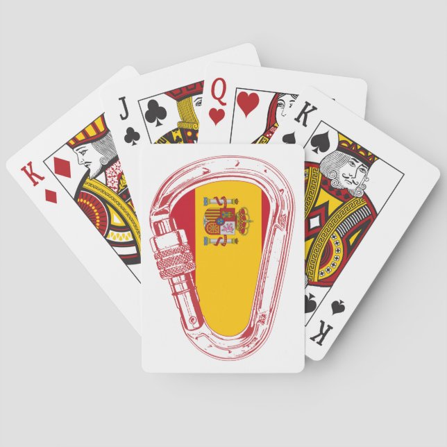 Spain Carabiner Flag Playing Cards (Back)