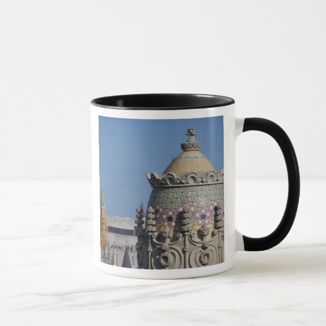 Spain, Catalonia, Barcelona. Barcelona roof top Mug (Right)