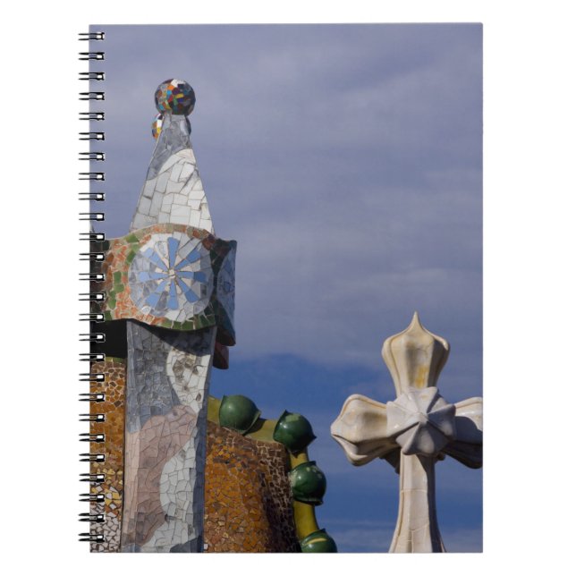 Spain, Catalonia, Barcelona. Casa Batllo (1906). 3 Notebook (Front)