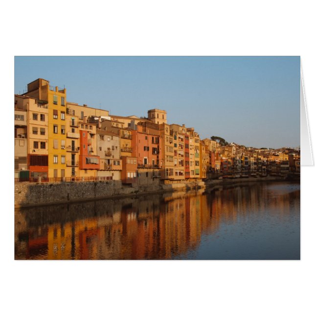 Spain. Catalonia. Gerona. Houses on the Onyar (Front Horizontal)