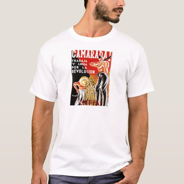 Spain civil war CNT-FAI original poster 1936 T-Shirt (Front)