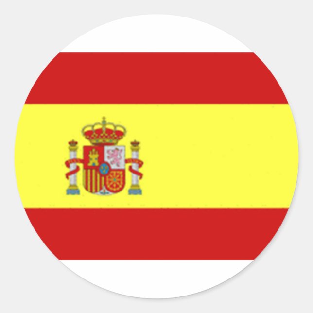Spain Classic Round Sticker (Front)