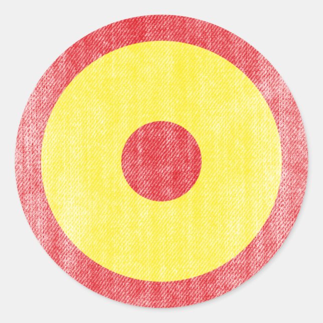 SPAIN CLASSIC ROUND STICKER (Front)