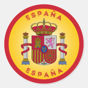 Spain Coat of Arms Circle Shape Classic Round Sticker