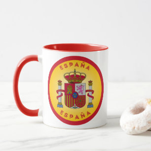 Spain Coat of Arms Circle Shape Mug