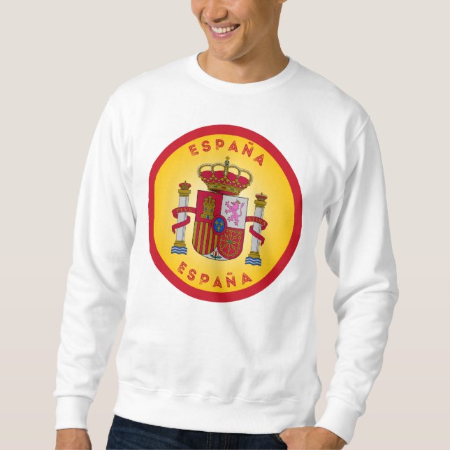 Spain Coat of Arms Circle Shape  Sweatshirt (Front)