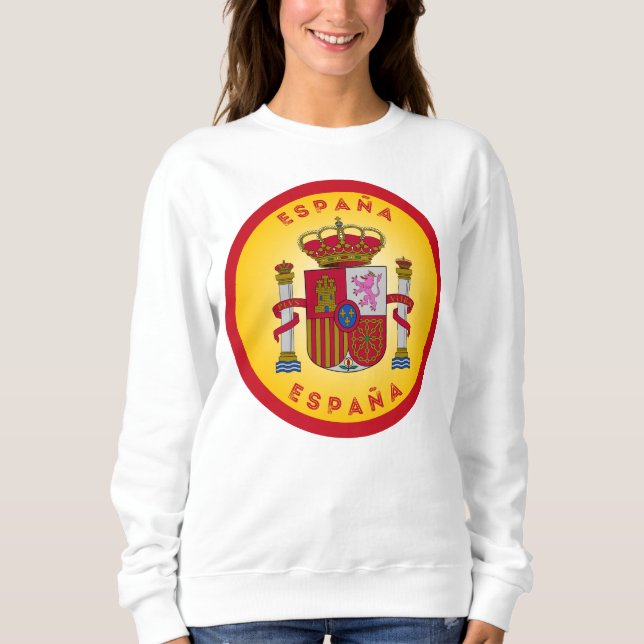Spain Coat of Arms Circle Shape  Sweatshirt (Front)