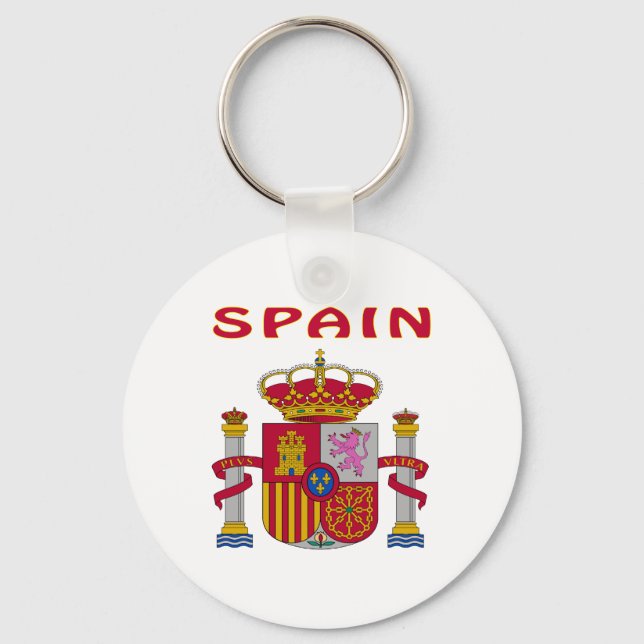 Spain Coat Of Arms Keychain (Front)