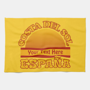 SPAIN Costa Del Sol custom kitchen towels